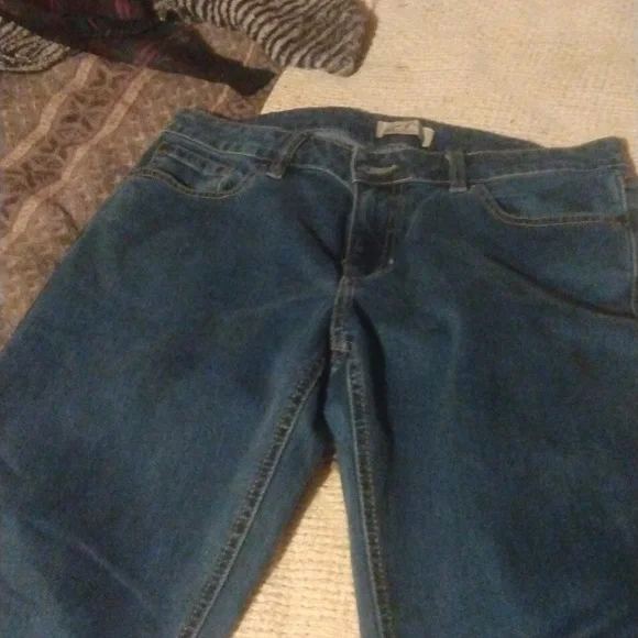 Blue Mountain Brand Women's Jeans Size 12 boot cut dark blue high waist - Picture 5 of 7